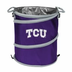 Logo Brands TCU Horned Frogs Collapsible 3-in-1 Trashcan Cooler
