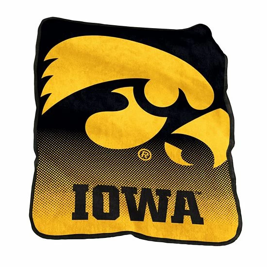 Logo Brand Iowa Hawkeyes Raschel Throw Blanket 3 Logo Brand Iowa Hawkeyes Raschel Throw Blanket