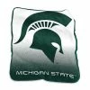 Logo Brand Michigan State Spartans Raschel Throw Blanket -Logo Brand Shop unnamed file 5